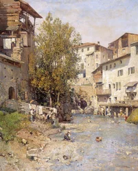 Landscape with a Village on the Outskirts of Rome